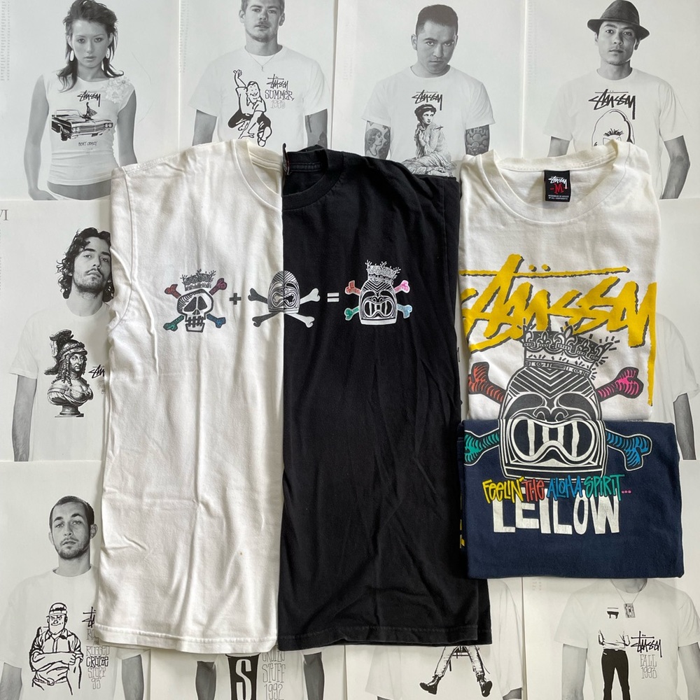 Vintage Stussy X Leilow shirts - Picture 1 of 9